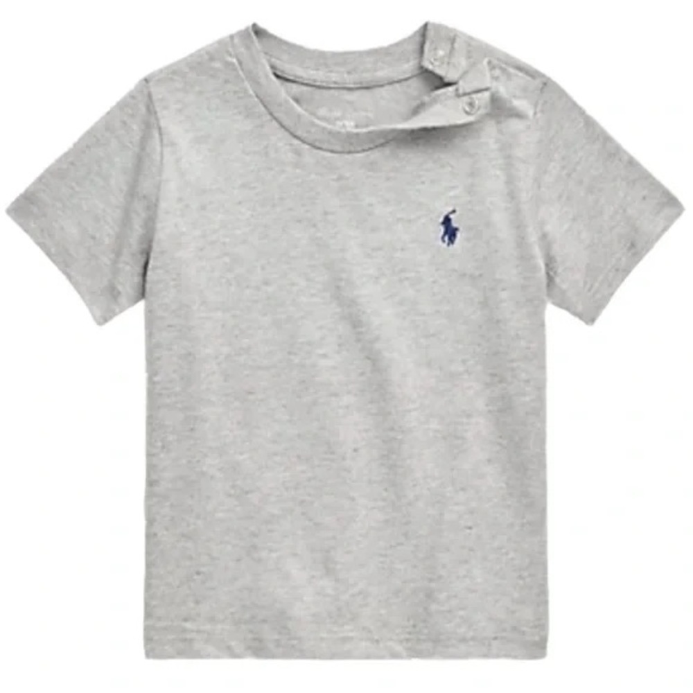 RALPH LAUREN • Polo Baby Boy Cotton Jersey Crewneck Tee Shirt